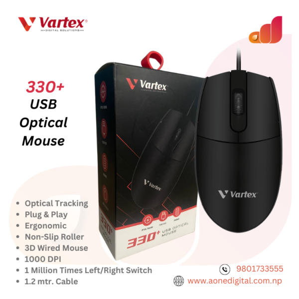 VARTEX 330+ USB Optical Mouse