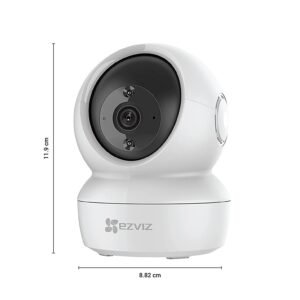 EZVIZ H6C Wi-Fi Indoor Home Smart Security | 2 Way Talk 2MP HD l 360° Pan/Tilt | Night Vision | Motion Detection | BuiltIn MicroSD Card Upto 256GB | Works with Alexa & Google.