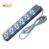 URJA (986-2M) 6 Port Surge Protector -100% Copper, 4000W(16A) 3 Pin Extension Multiplug with Individual Switches & LED Indicator