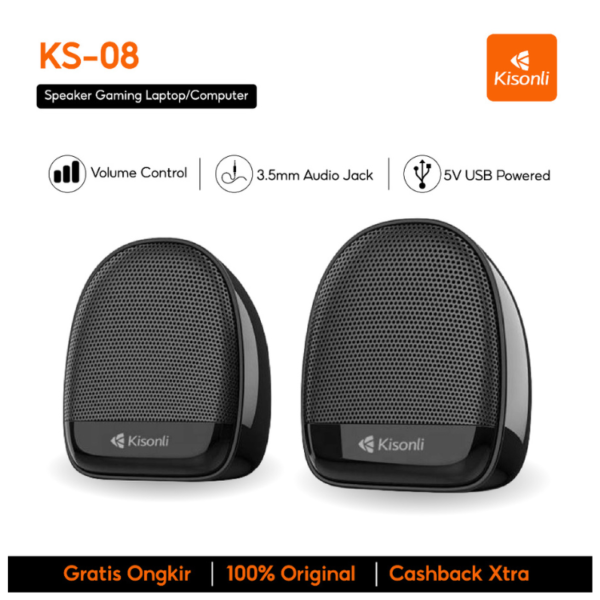 Kisonli KS-08 USB Speaker for Computer