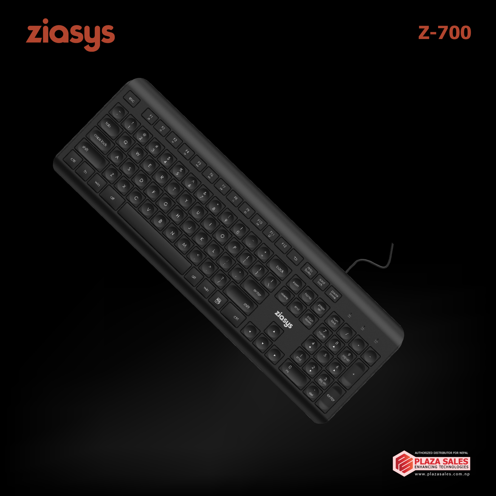 ZIASYS Wired Keyboard (Z-700)