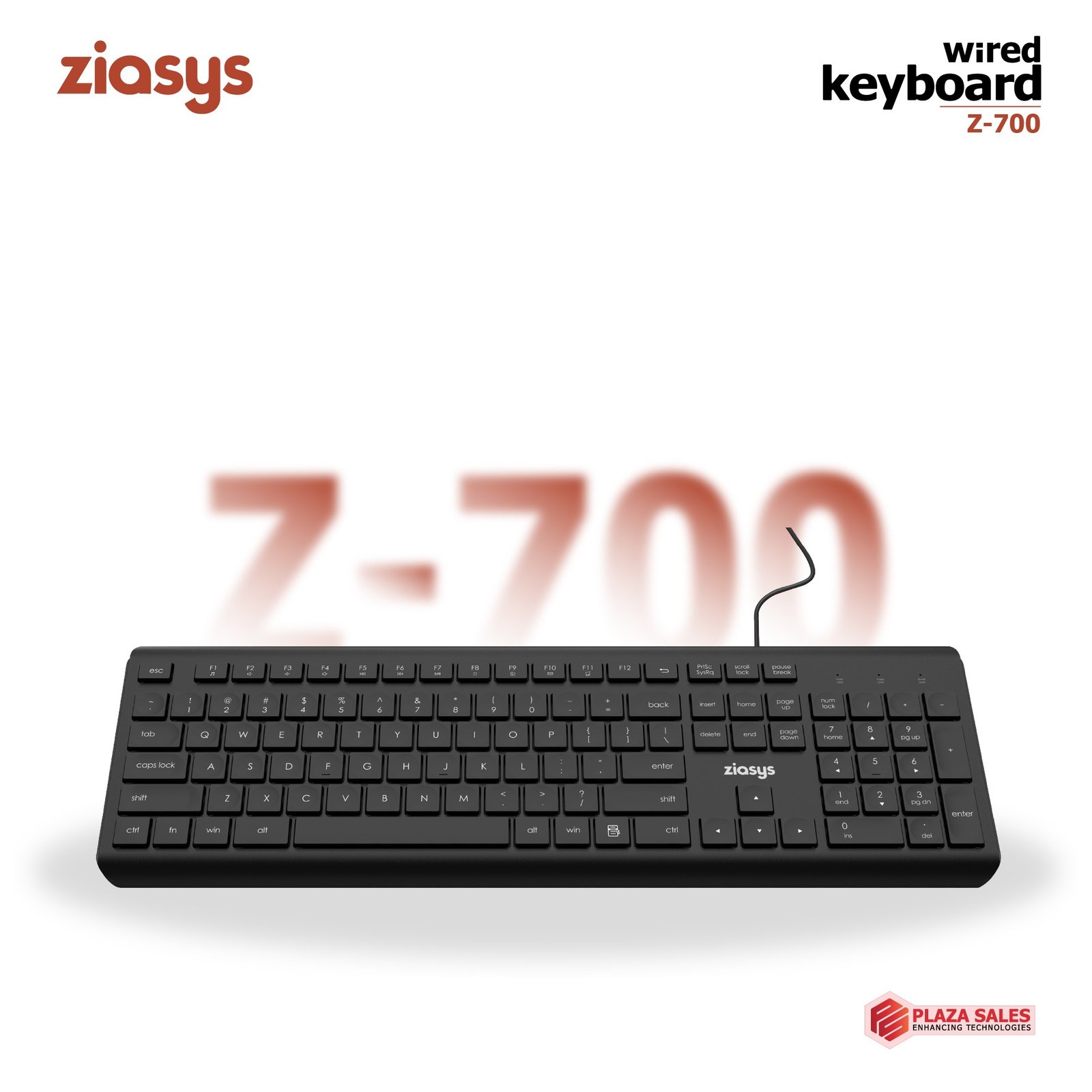 ZIASYS Wired Keyboard (Z-700)