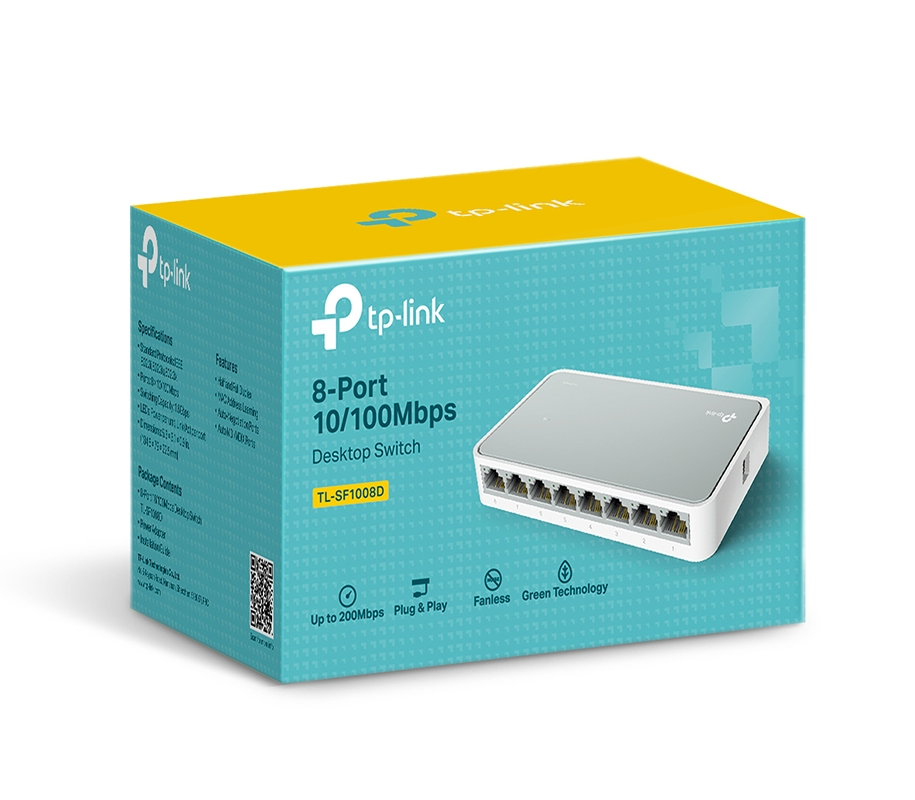 TP-Link 8-Port 10/100Mbps Desktop Switch (TL-SF1008D)